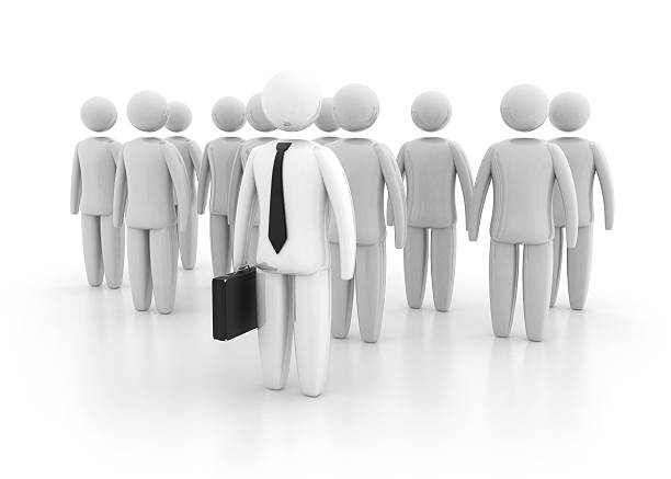 istock 3D businessman with portfolio 182810632