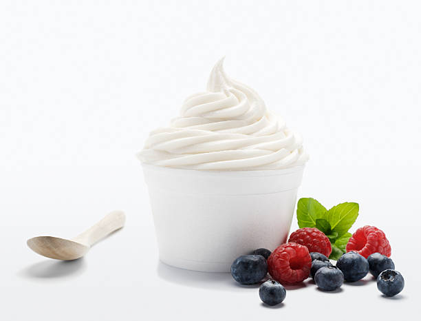 Frozen Soft Serve Yogurt - XXXL stock photo