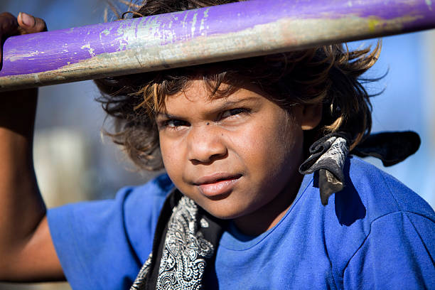 Aboriginal Child stock photo