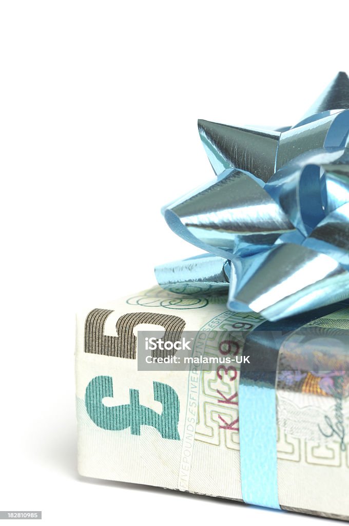 Presente de dinheiro - Foto de stock de Azul royalty-free
