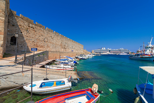 The old Mediterranean port of Kotor is surrounded by fortifications built during the Venetian period.