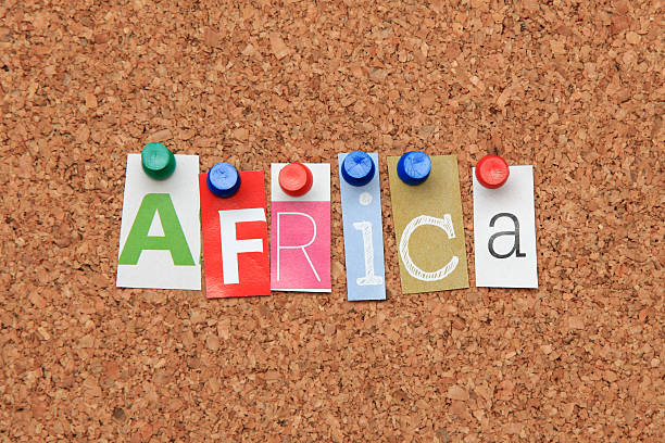 istock Cut out letters spelling Africa 182812567