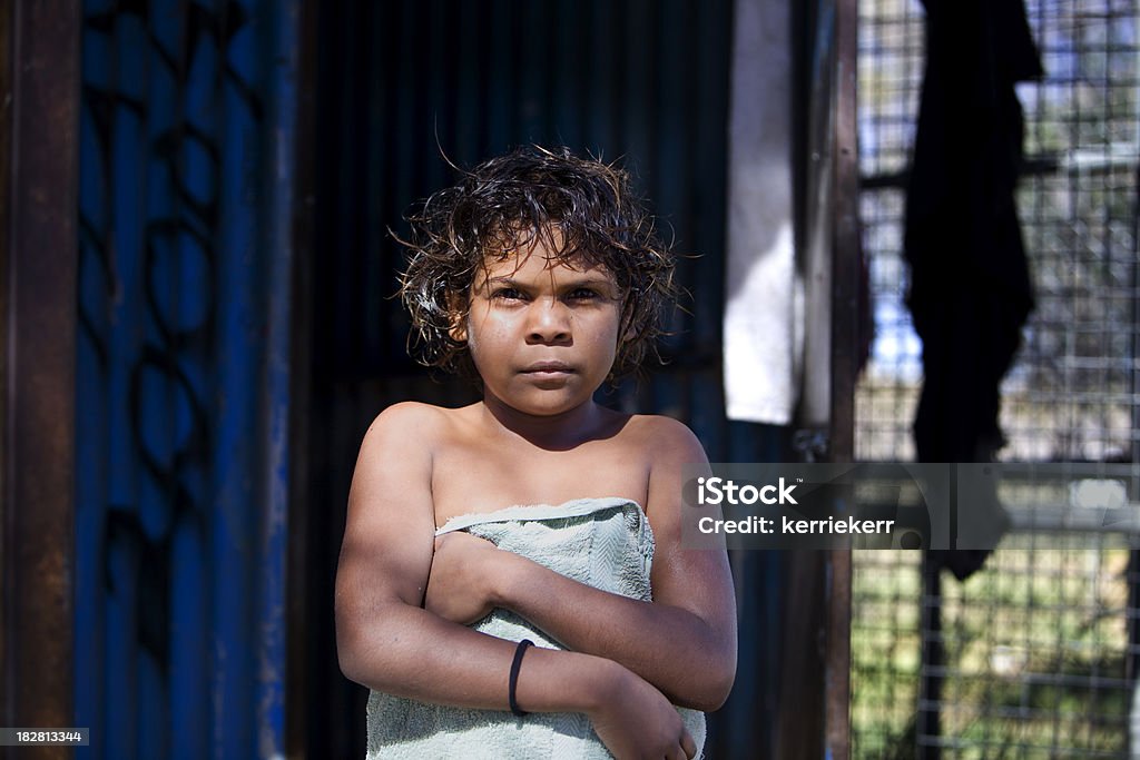 Aborigeno ragazza - Foto stock royalty-free di Cultura aborigena australiana