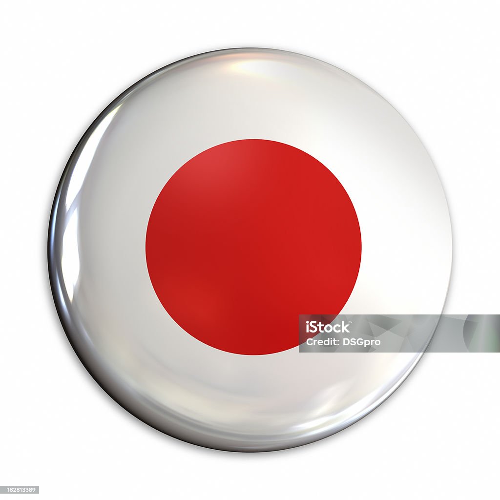 Bandiera del Giappone pin - Foto stock royalty-free di Badge