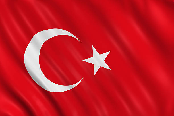 turkey flag - türk bayrağı stok fotoğraflar ve resimler