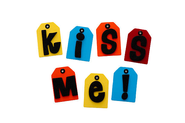 kiss me spelled out