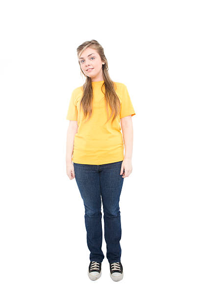 istock Teen Girl Isolated on White 182814009