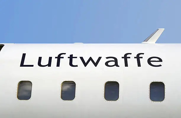 This is the German Airforce (called Luftwaffe) written on a Boeing.