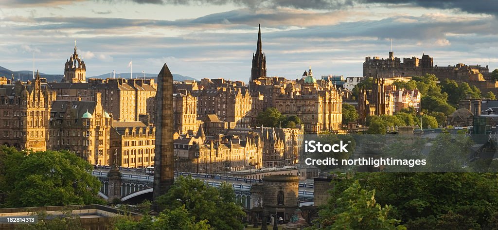 Edimburgo ao pôr do sol - Royalty-free Edimburgo Foto de stock