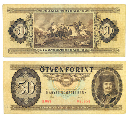Antique Russian banknote from the beginning of XX century. Portrait of Alexander III.