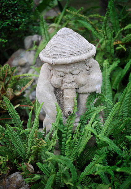 istock Figurine of the smoking little man 182814488