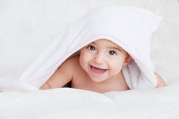 istock Happy baby girl. 182814743
