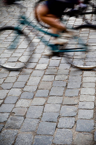 istock Bike riders moving - motion blur abstract 182815175