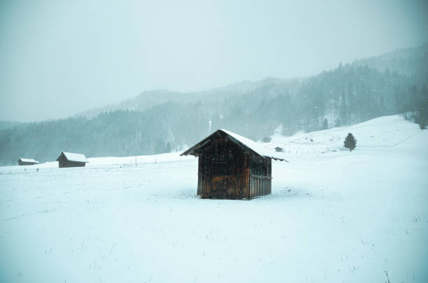istock Winter Snow in Gerold, Bavaria, Germany 1828152530