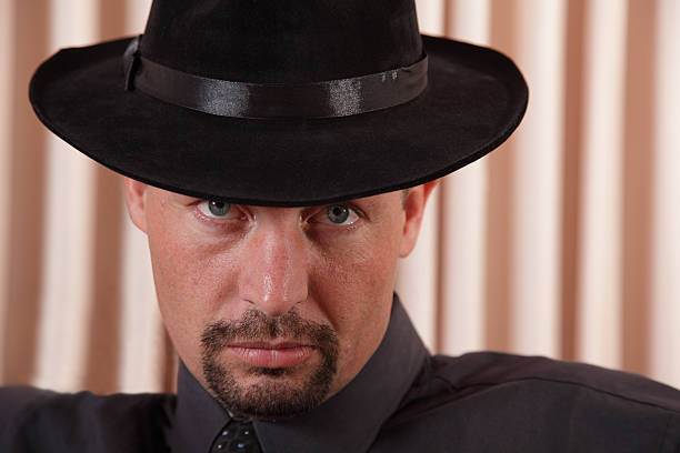 istock Close Up Of Man With Black Hat 182815528