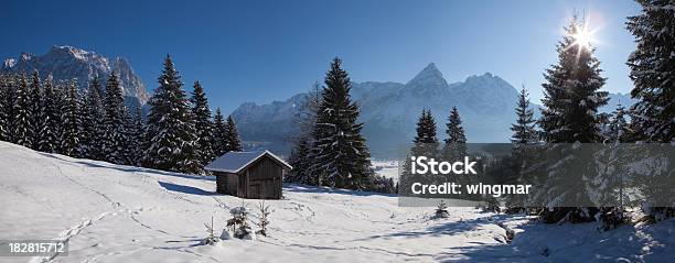 Neve Coberta Cena Tiroláustria - Fotografias de stock e mais imagens de Estado do Tirol - Estado do Tirol, Inverno, Acordar