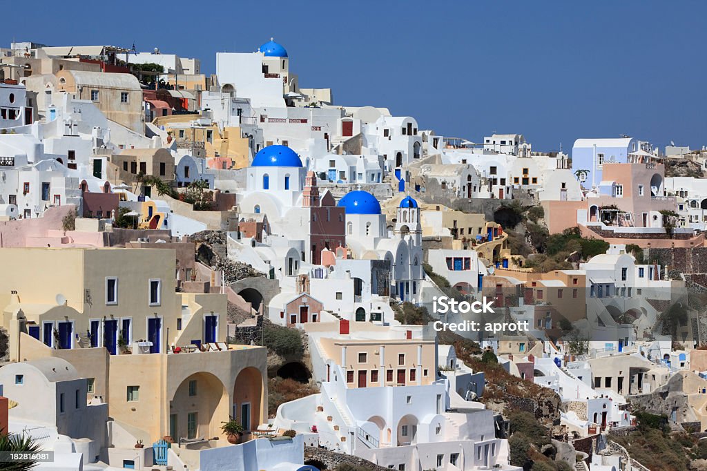 Ciudad de Oia, Santorini - Foto de stock de Aire libre libre de derechos