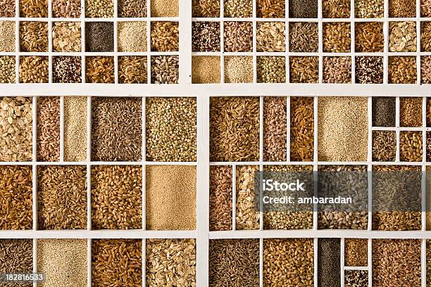 Variedad De Cereales Foto de stock y más banco de imágenes de Alforfón - Alforfón, Alimento, Amapola - Planta