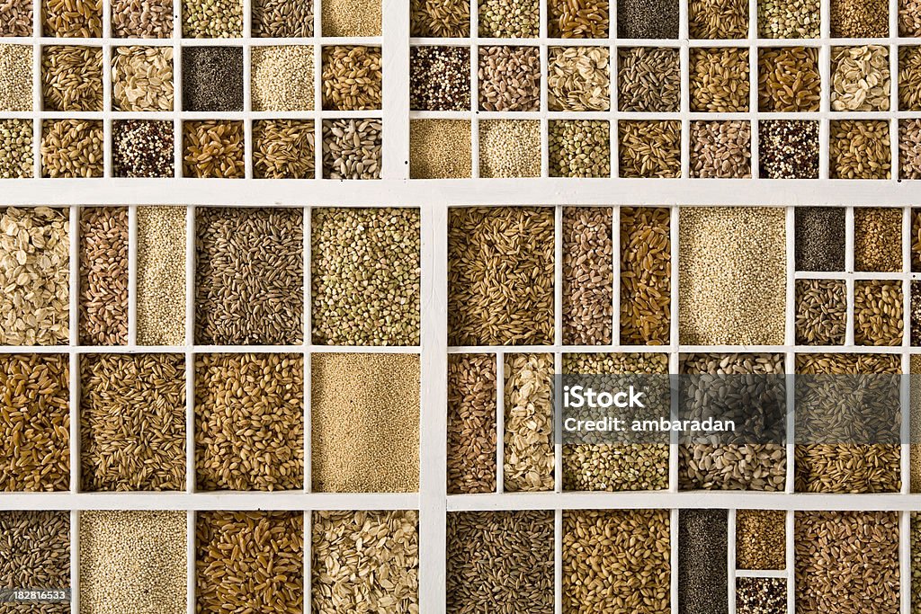 Variedade de cereais - Royalty-free Amaranto Foto de stock