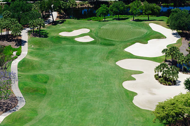 Golf Green stock photo