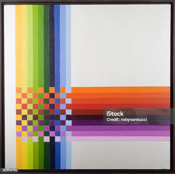 Rainbow Of Colors Painted With Oil And Acrylic On Canvas Stock Illustration - Download Image Now