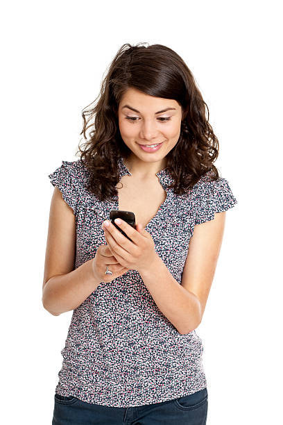 istock young attractive woman with mobile phone 182816775