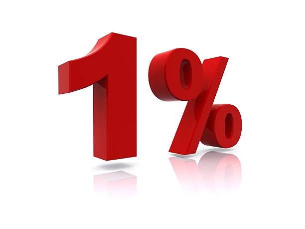 1 % vente Haute résolution – Représentation - Photo