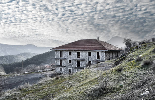 Gorgeous house made of stone out of the city
