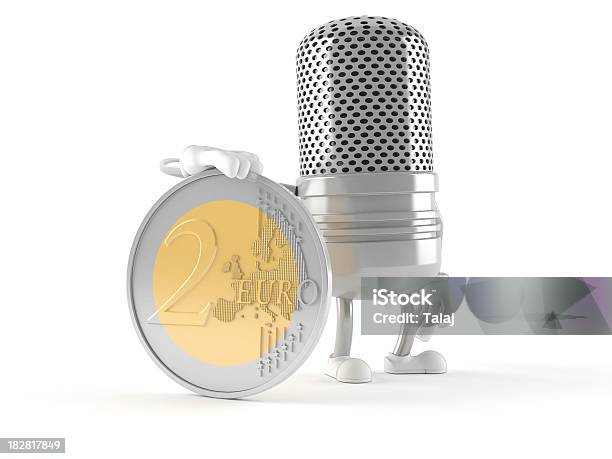 Microfone De Rádio - Fotografias de stock e mais imagens de Microfone - Microfone, Unidade Monetária da União Europeia, Arte, Cultura e Espetáculo