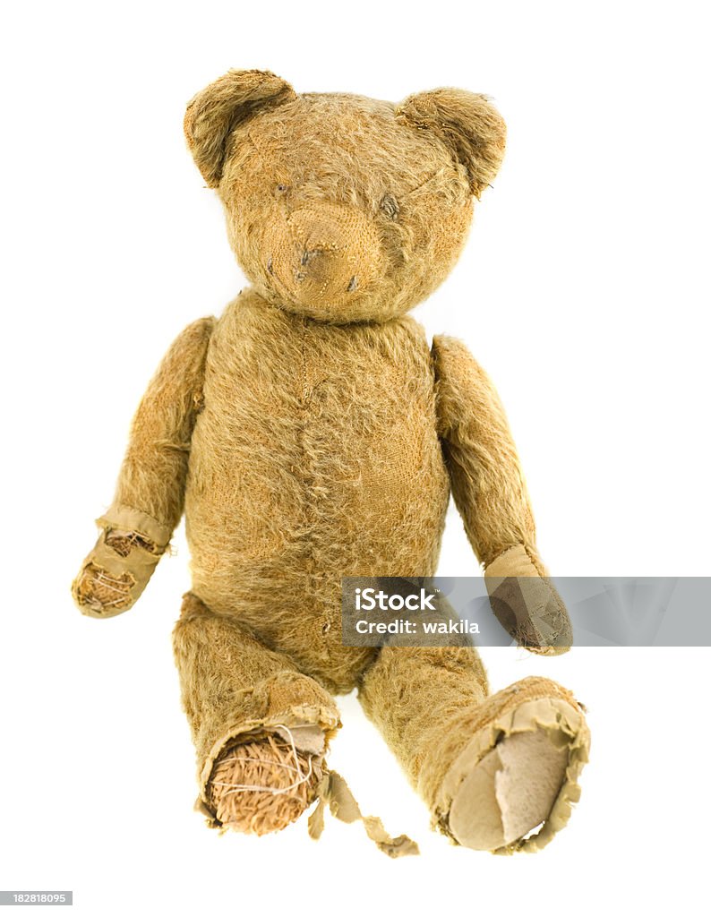 Stary Przestarzały Ręcznie robiony teddybear - Zbiór zdjęć royalty-free (Pluszowy miś)