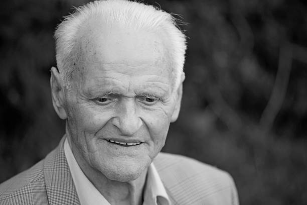 istock Grandfather portrait at his 89th birthday 182818150