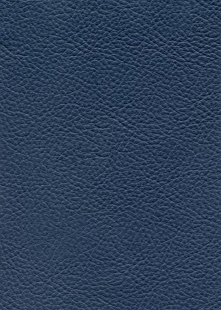 Blue leather stock photo