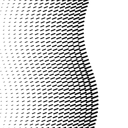 Geometric abstract pattern with wavy lines in black and white creating optical illusion effect.