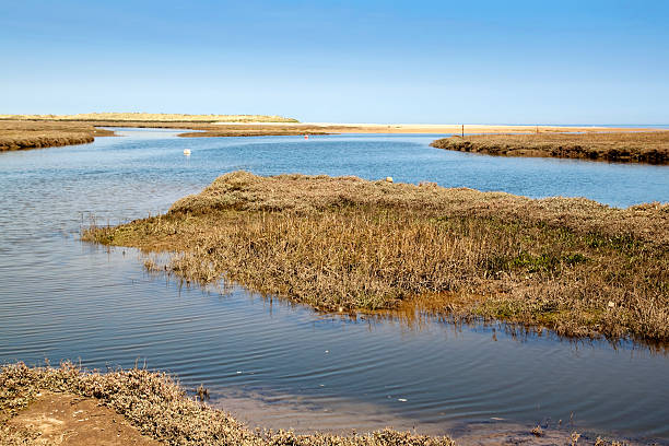 istock Tidal creeks and the beach at Thornham, Norfolk 182818858