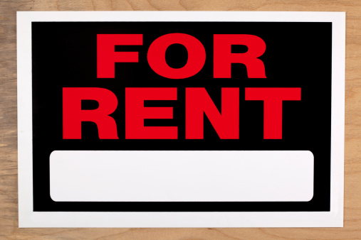 for rent sign on wood