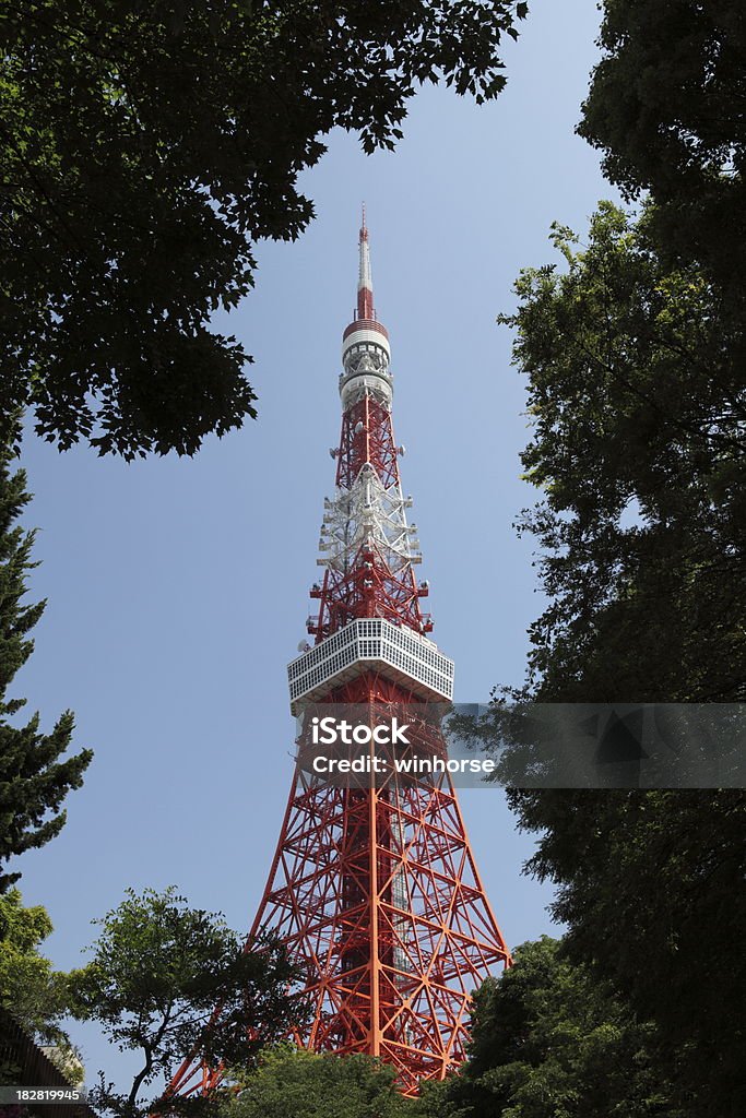 Torre di Tokyo - Foto stock royalty-free di Acciaio