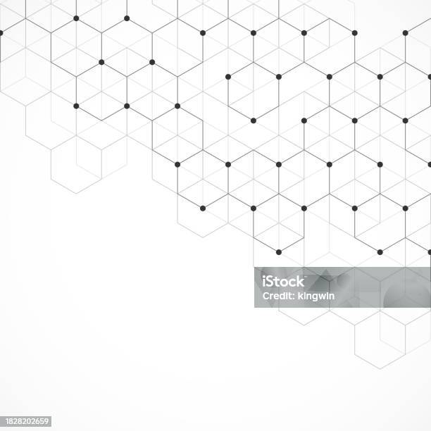 Simple Hexagonal Pattern Vector Illustration Of Hexagons Pattern Geometric Abstract Background ...