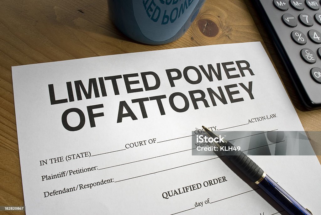 Ограниченная доверенность - Стоковые фото General Power of Attorney - английское словосочетание роялти-фри