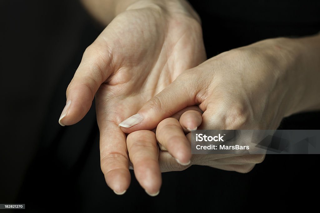 관절염 통증 손 - 로열티 프리 아픔 스톡 사진