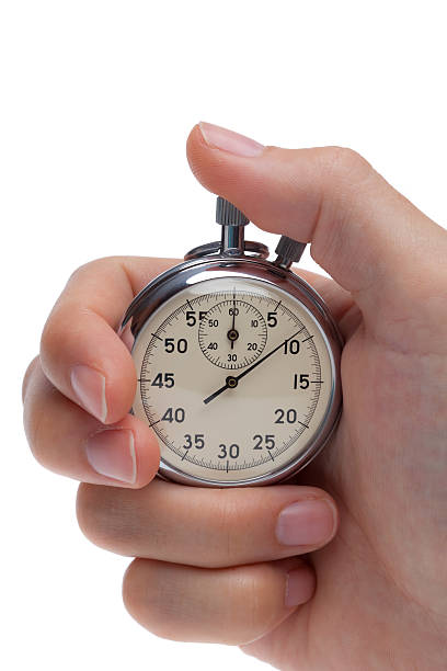 istock holding stop watch, close up 182821377