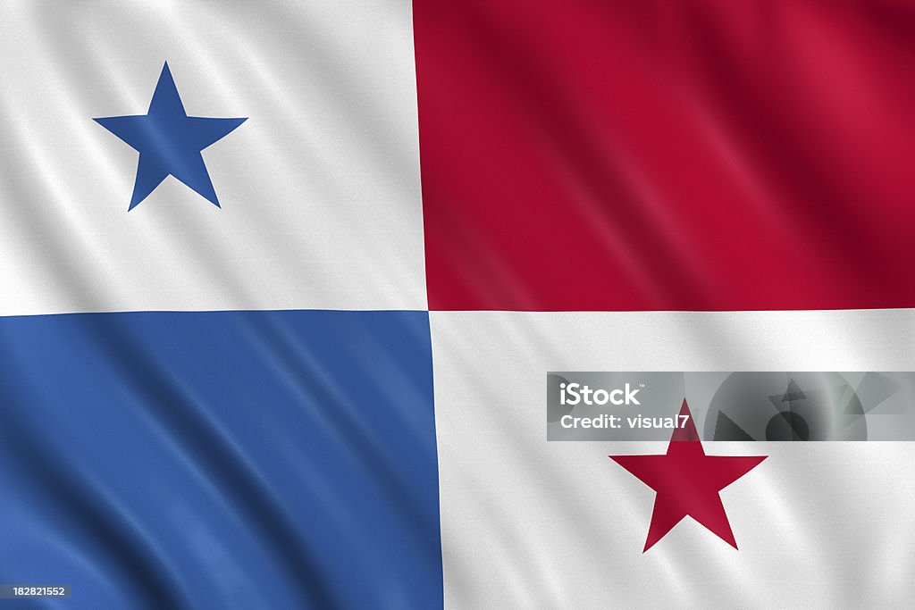 Bandeira do Panamá - Foto de stock de Bandeira royalty-free