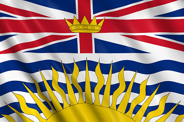 istock flag of british columbia 182821772