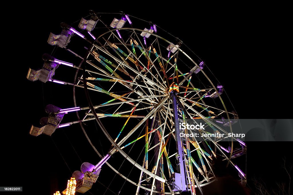 ferris Riesenrad - Lizenzfrei Beleuchtet Stock-Foto