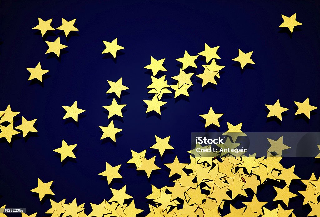 Étoiles dorées - Photo de Confetti libre de droits