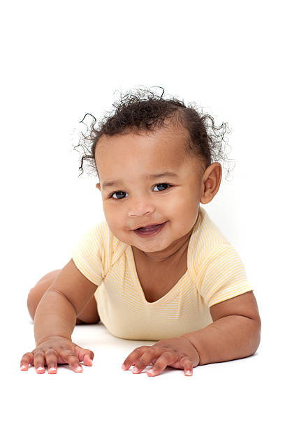istock Cute baby lying on tummy 182822233