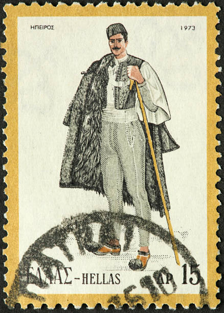 istock man in traditional Greek clothing 182822494