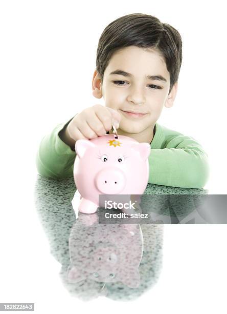 Saving For Future Stock Photo - Download Image Now - Boys, Business, Cheerful