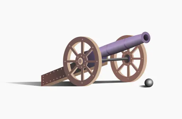 Vector illustration of Cannon