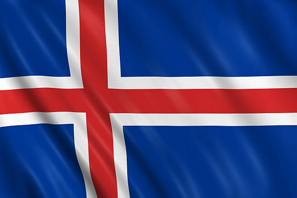 iceland flag stock photo