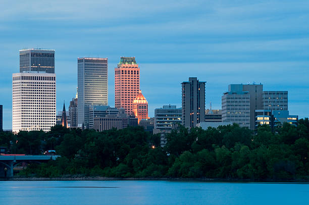 istock Tulsa Skyline at Dusk 182823062
